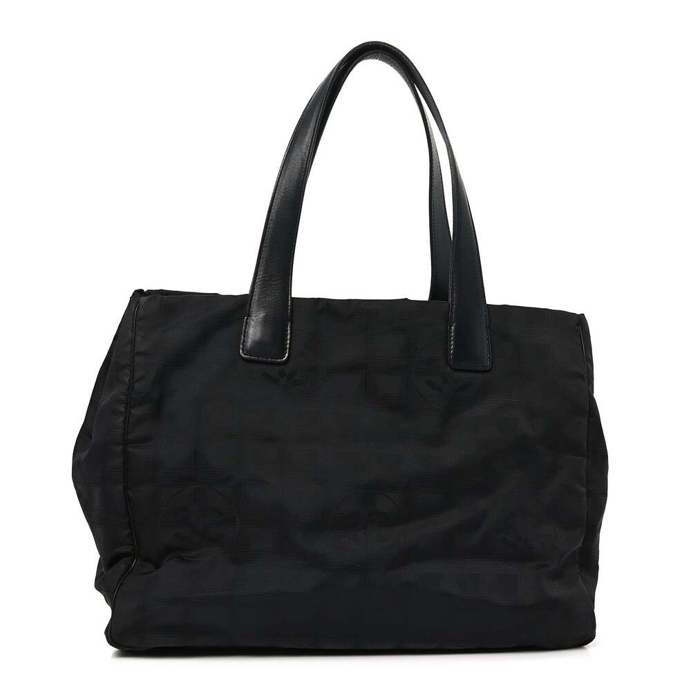 Chanel Nylon Large Travel Tote Black #258427C69B